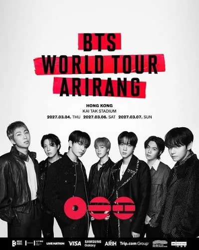 BTS 香港演唱會海報